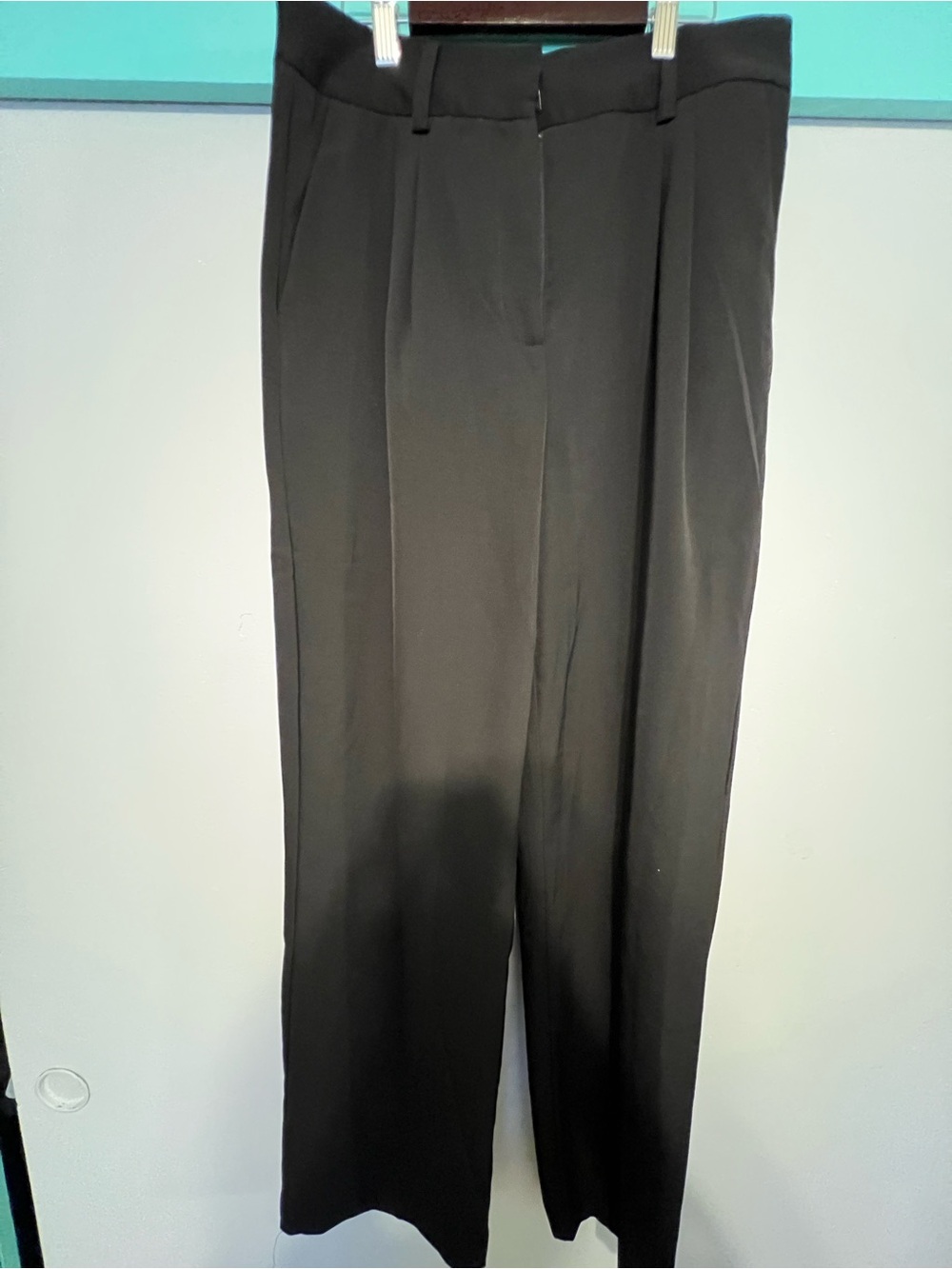 Jason Wu Black Wide Leg Dress Pants Size Medium Career Office Trousers